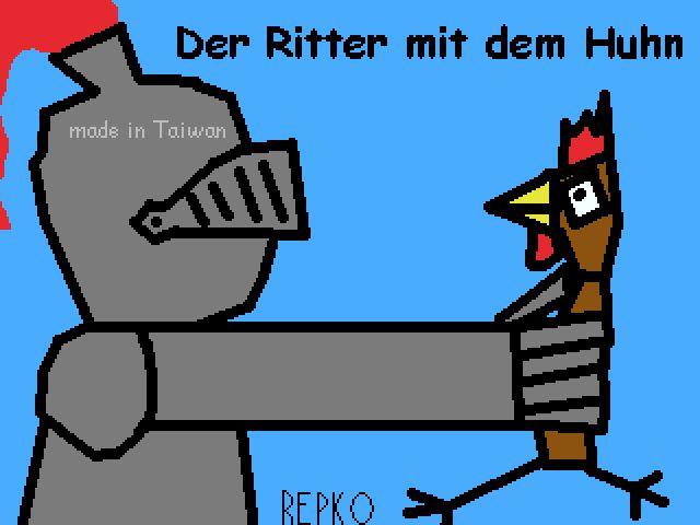 Der Ritter mit dem Huhn